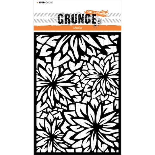 Studio Light Grunge No.99 Flower Background Stencil Mask